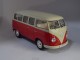 18054 Volkswagen T1 1962 Samba Rood-Wit 1:18